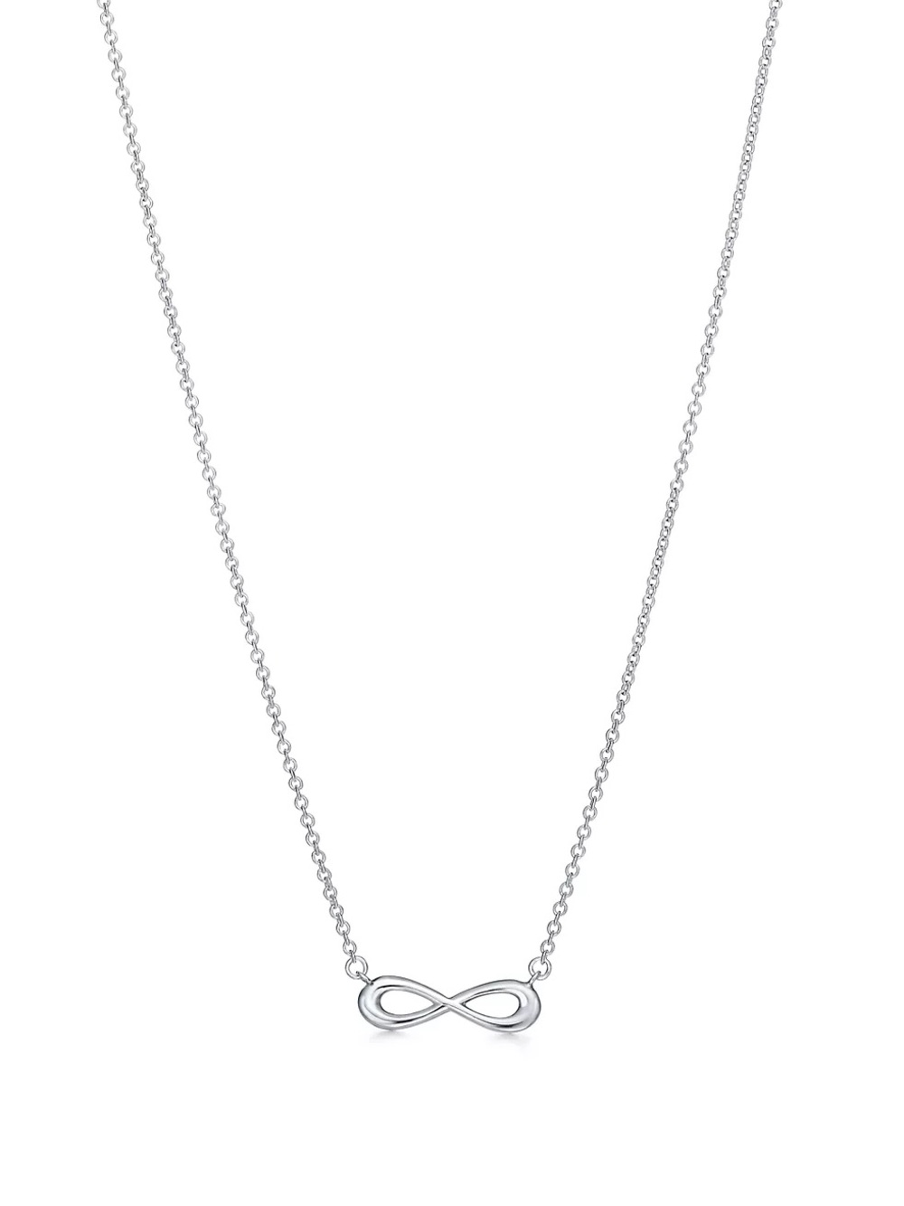 Tiffany & Co. Sterling Silver Infinity Bar Necklace